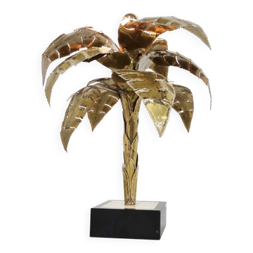 Maison jansen palm table lamp, 1970s