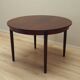 Round rosewood table, Danish design, 1970s, production: Denmark