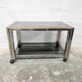 Vintage coffee table on wheels