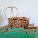 Vintage rattan trunk