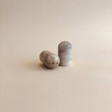 Marble salt and pepper shakers