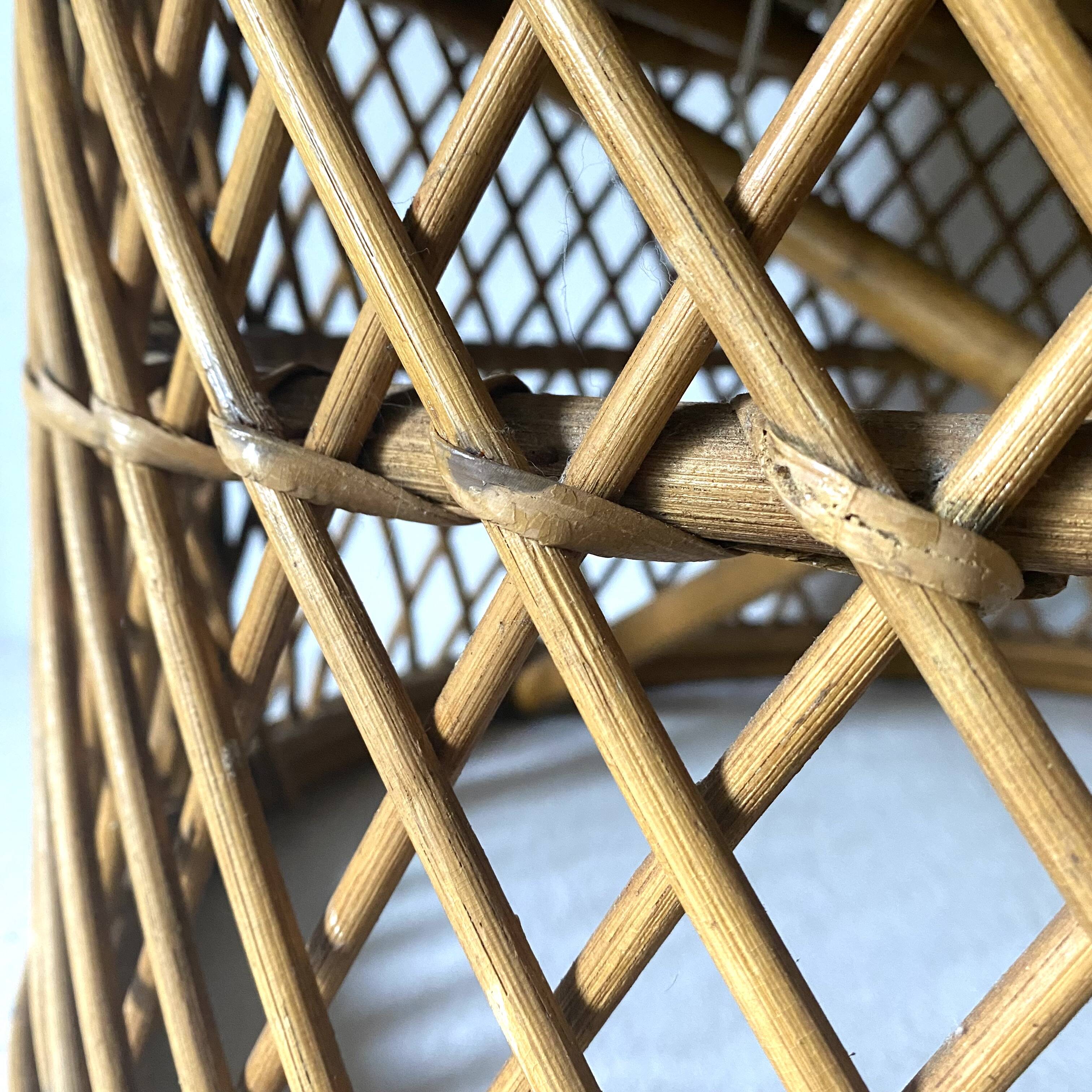 Vintage rattan armchair