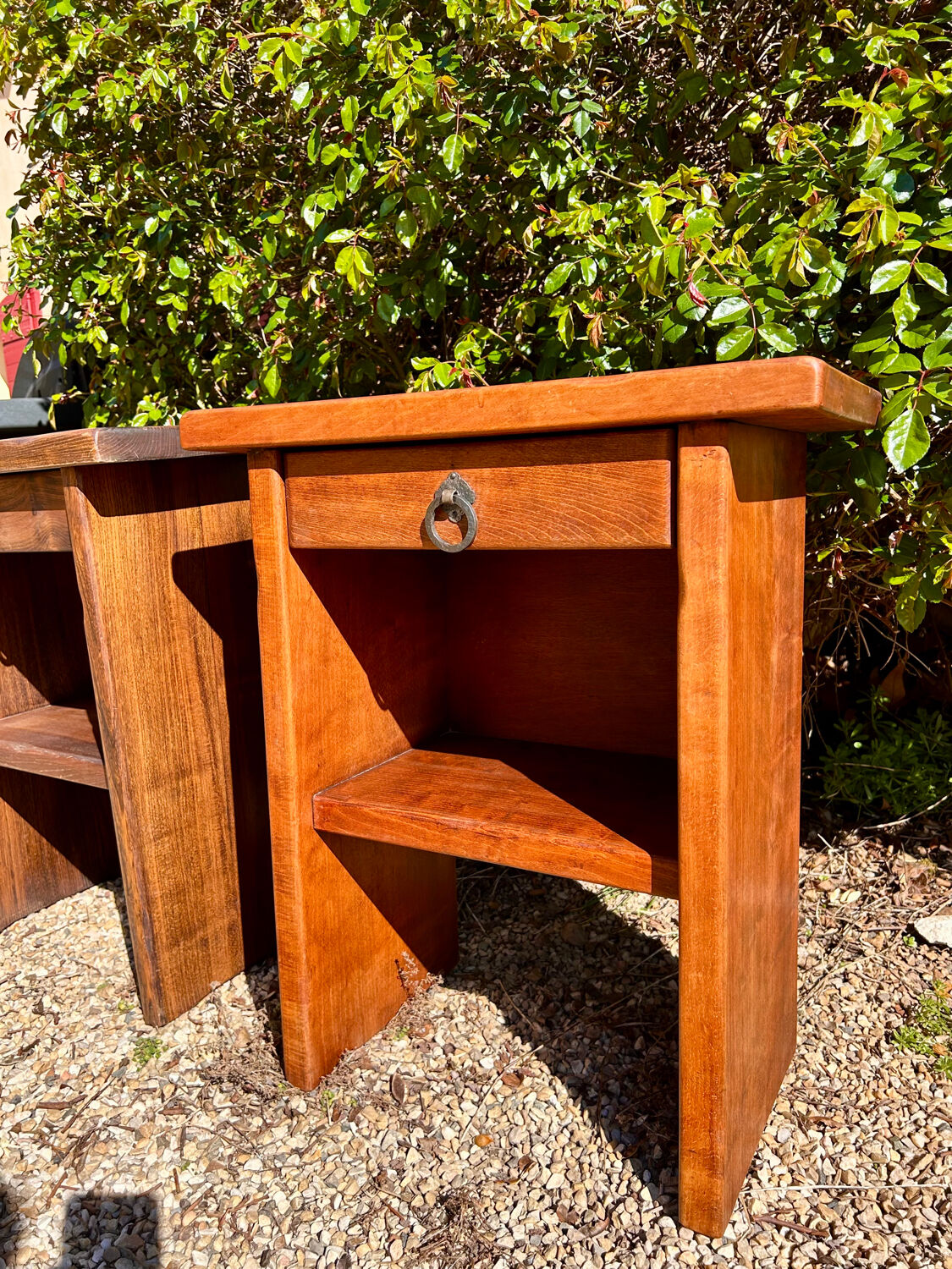 Brutalist bedside tables