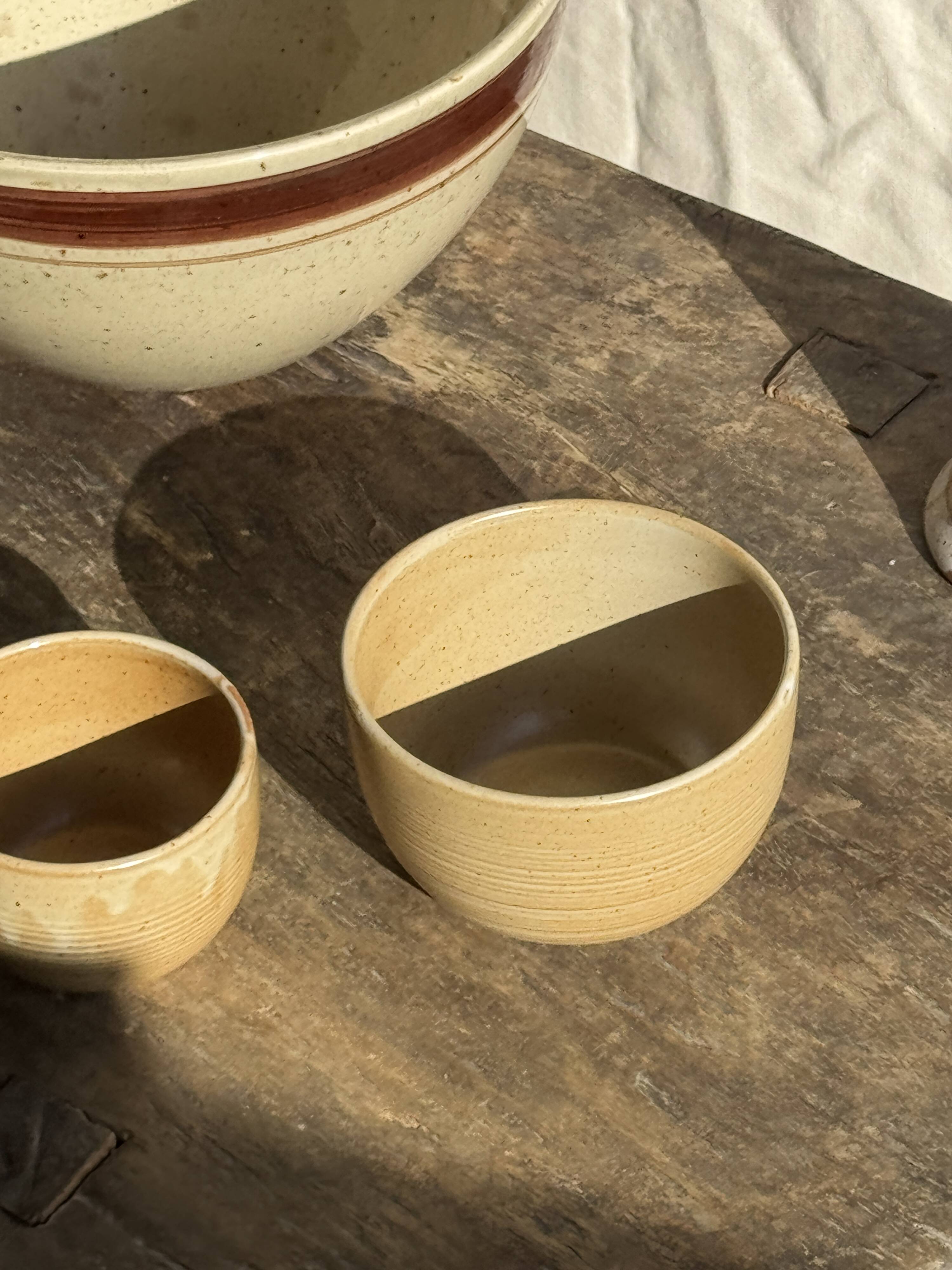 Mini stoneware bowl CNP Village France H7.5 D12