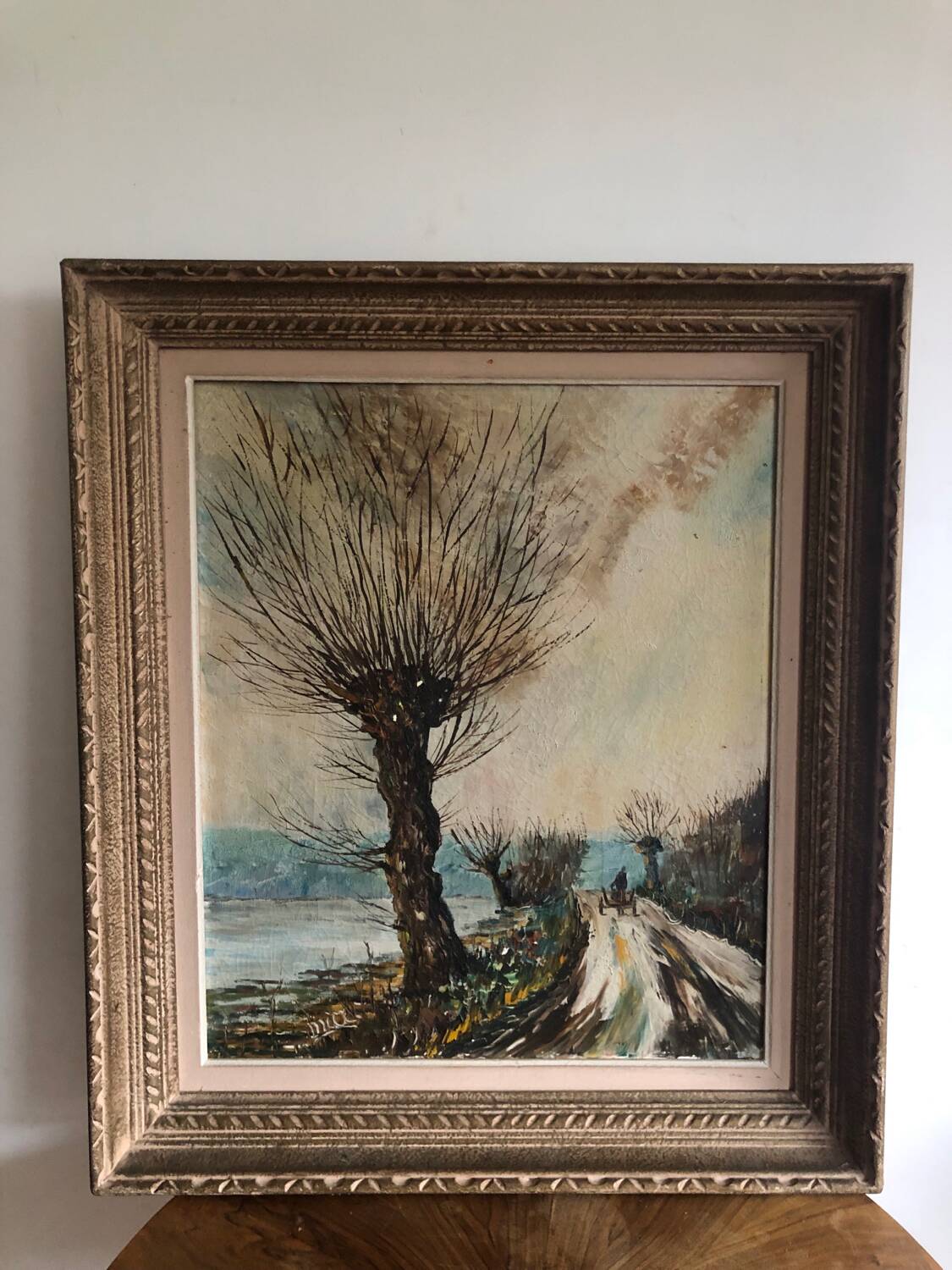 Oil on canvas landscape of Vendée