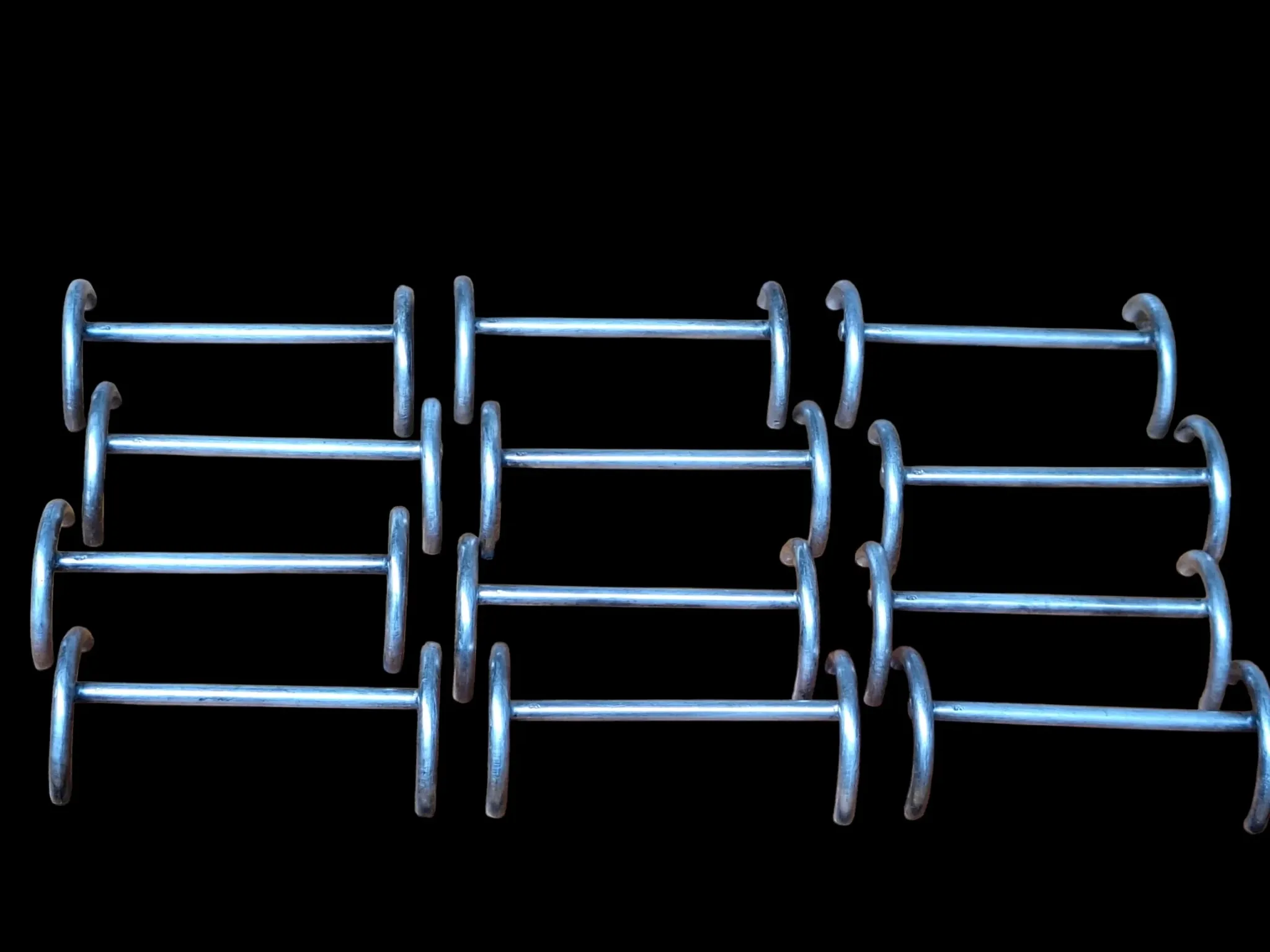 Set of silver-plated elephant knife rests
