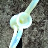 Opaline vase opalescent color
