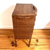 Rattan storage unit, 1950s