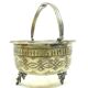 Eclectic sugar bowl, silver-plated brass, Germany, early 20th century
