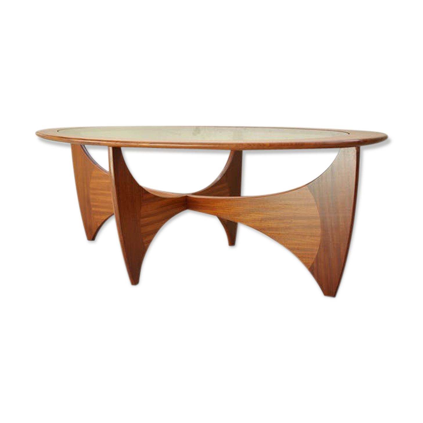 Oval coffee table