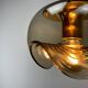 Futura suspension in smoked wavy glass by Peill & Putzler 1970