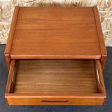 60s 70s teak side table with drawer table danish modern design