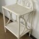 Vintage rattan side table / bedside table