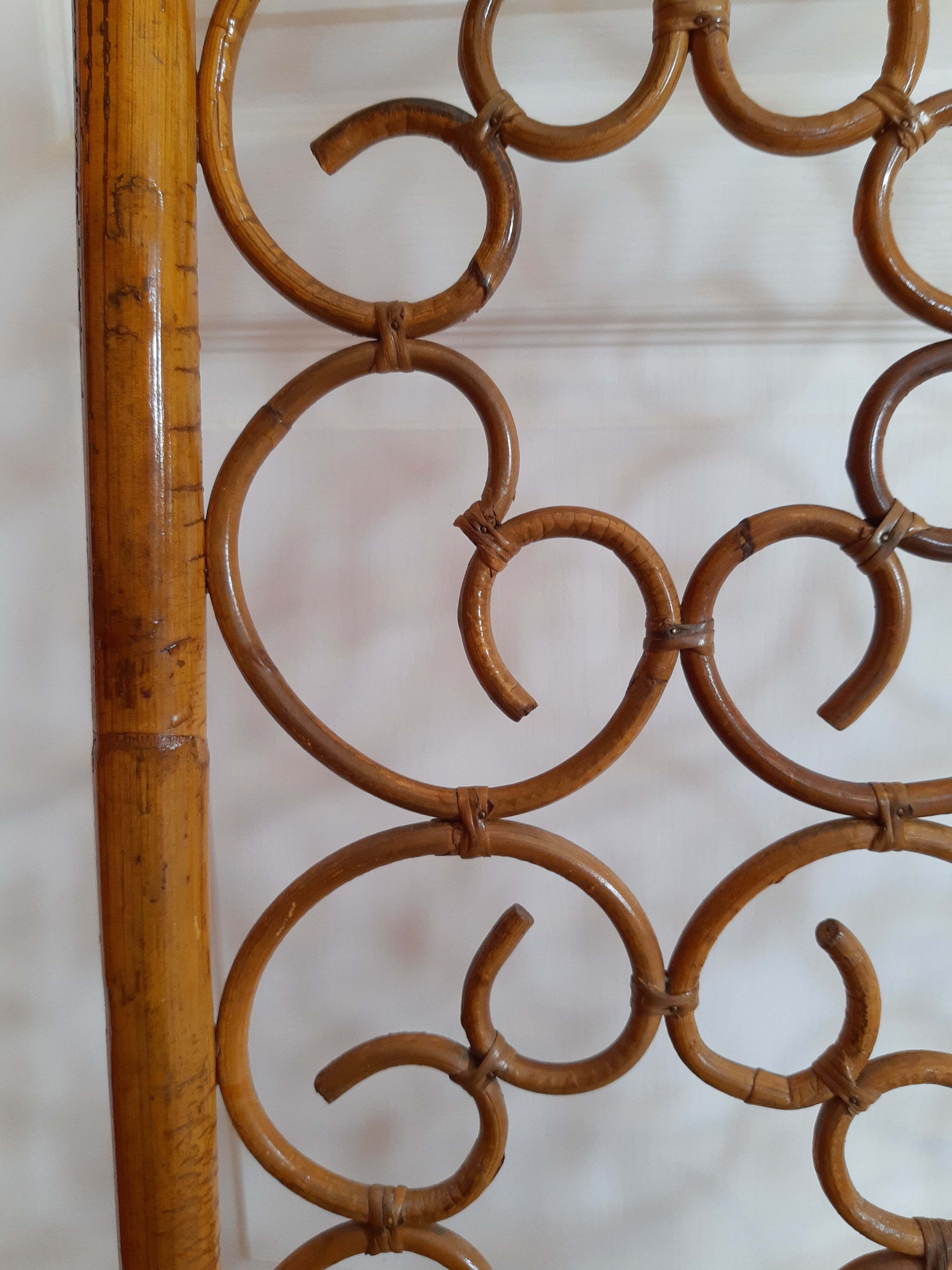 Paravent rotin vintage 3 ventaux