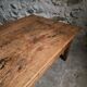 Antique cherry coffee table, rustic farmhouse table with drawer, circa 1750–1800.