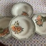 Lot de 4 assiettes creuses Digoin