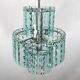 Italian cut glass chandelier by Zero Quattro. 1970s