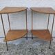 Pair of Corner Shelves 60/70 Vintage Design Console Table