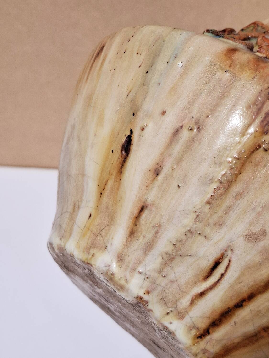 Ceramic vase La Roue1970 VALLAURIS