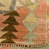 Red & Cream Turkish Kilim Rug 148x223Cm SK 35162