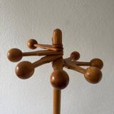 70s pine coat rack