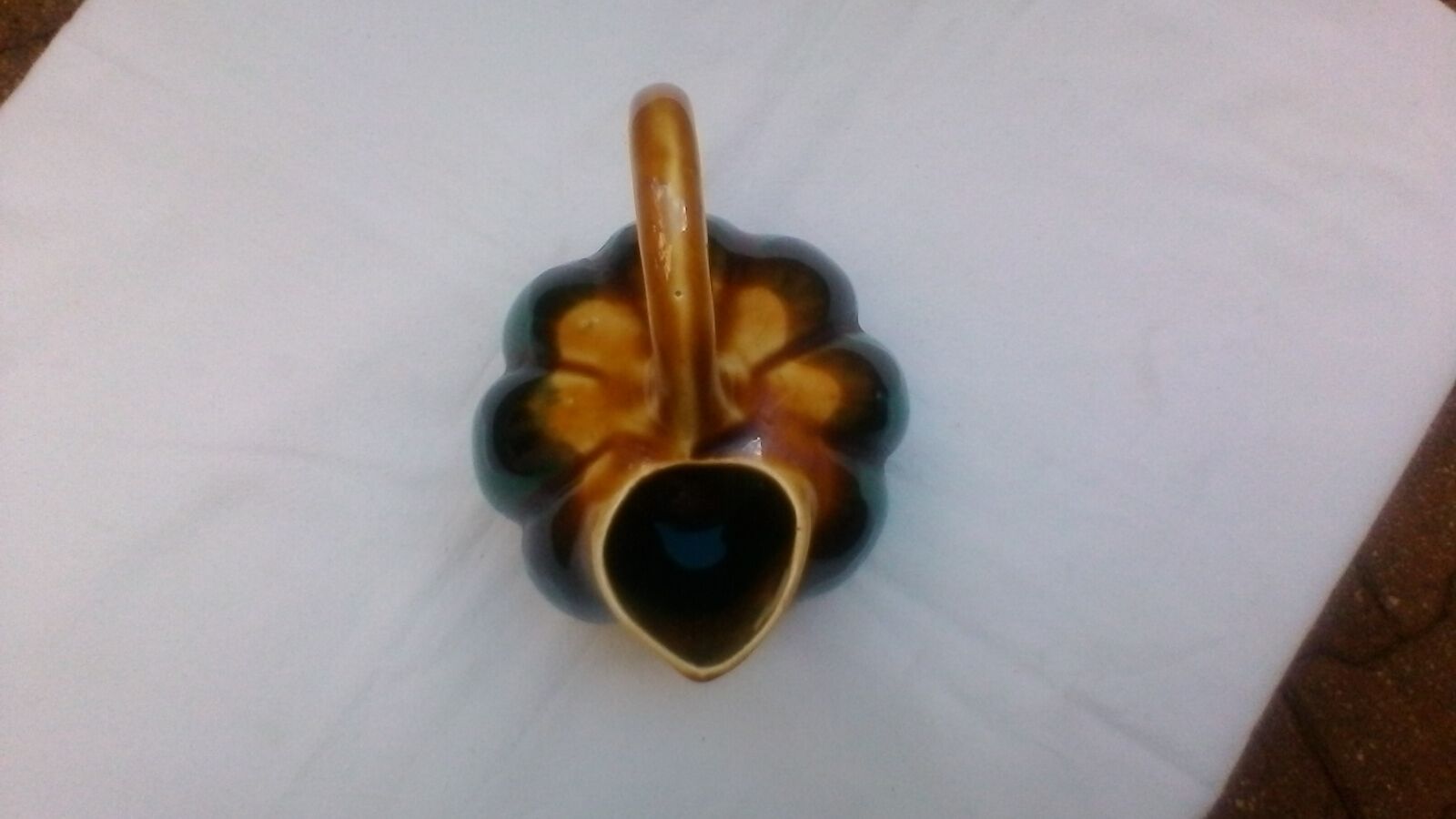 Jug in barbotine model 211 signed Alpho