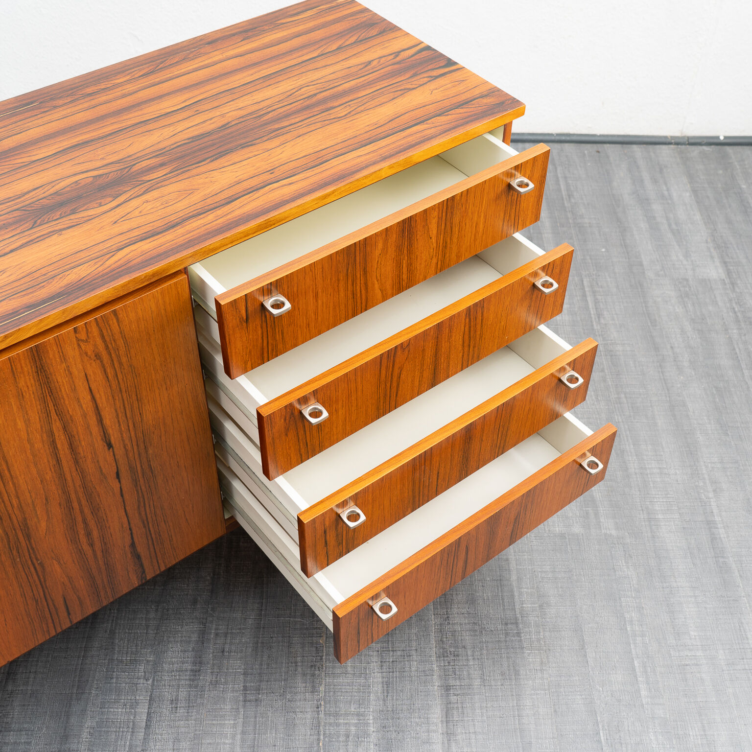 Enfilade 70s, rosewood, restored, 145cm