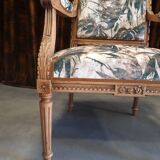 Paire de fauteuils style Louis XVI