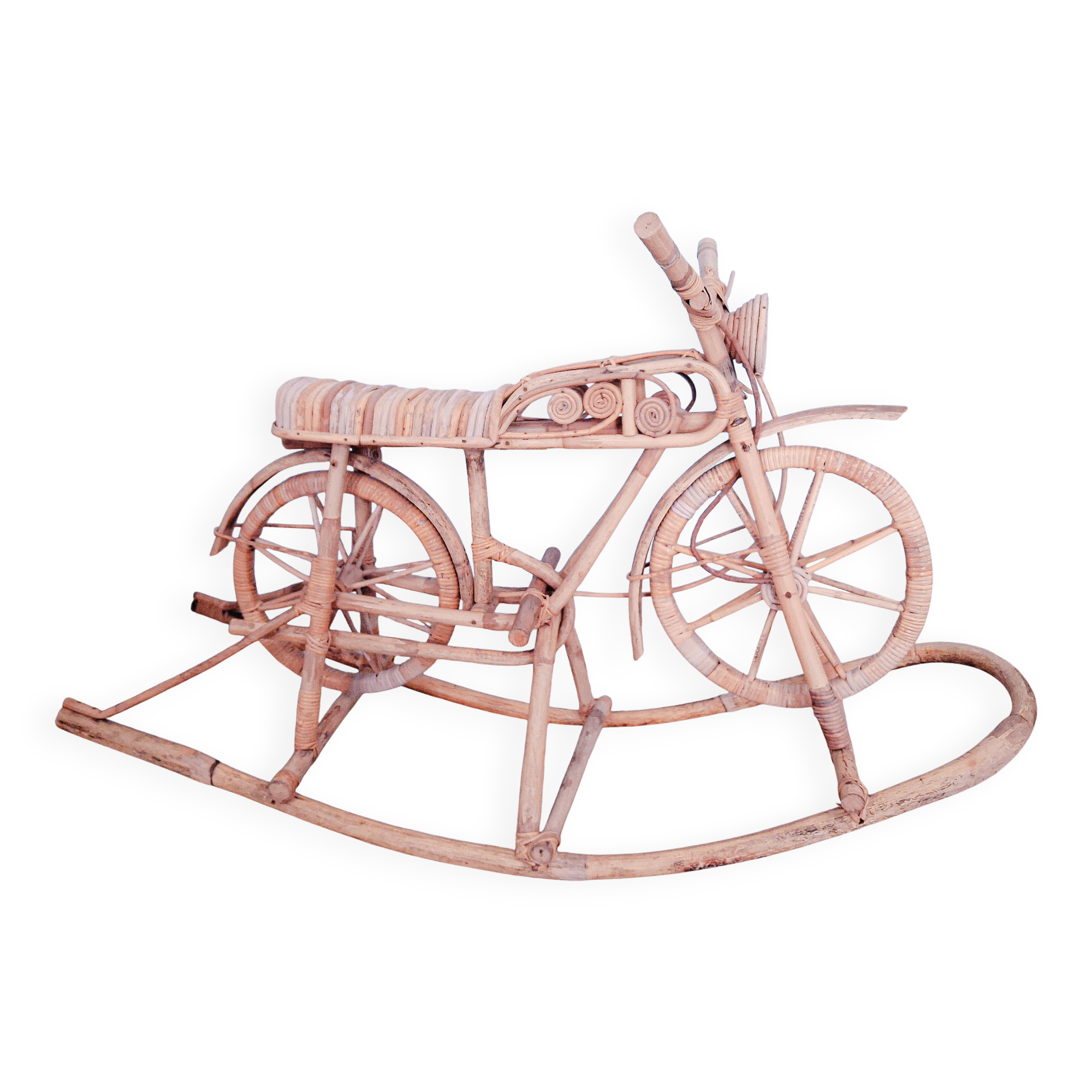 Small rattan motorcycle