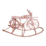 Moto à bascule en rotin