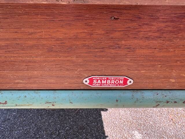 old school desk / 2-seater children's desk / vintage