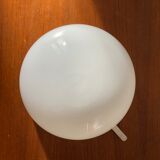 Ceiling lamp wall lamp 1/2 globe in opaline white glass