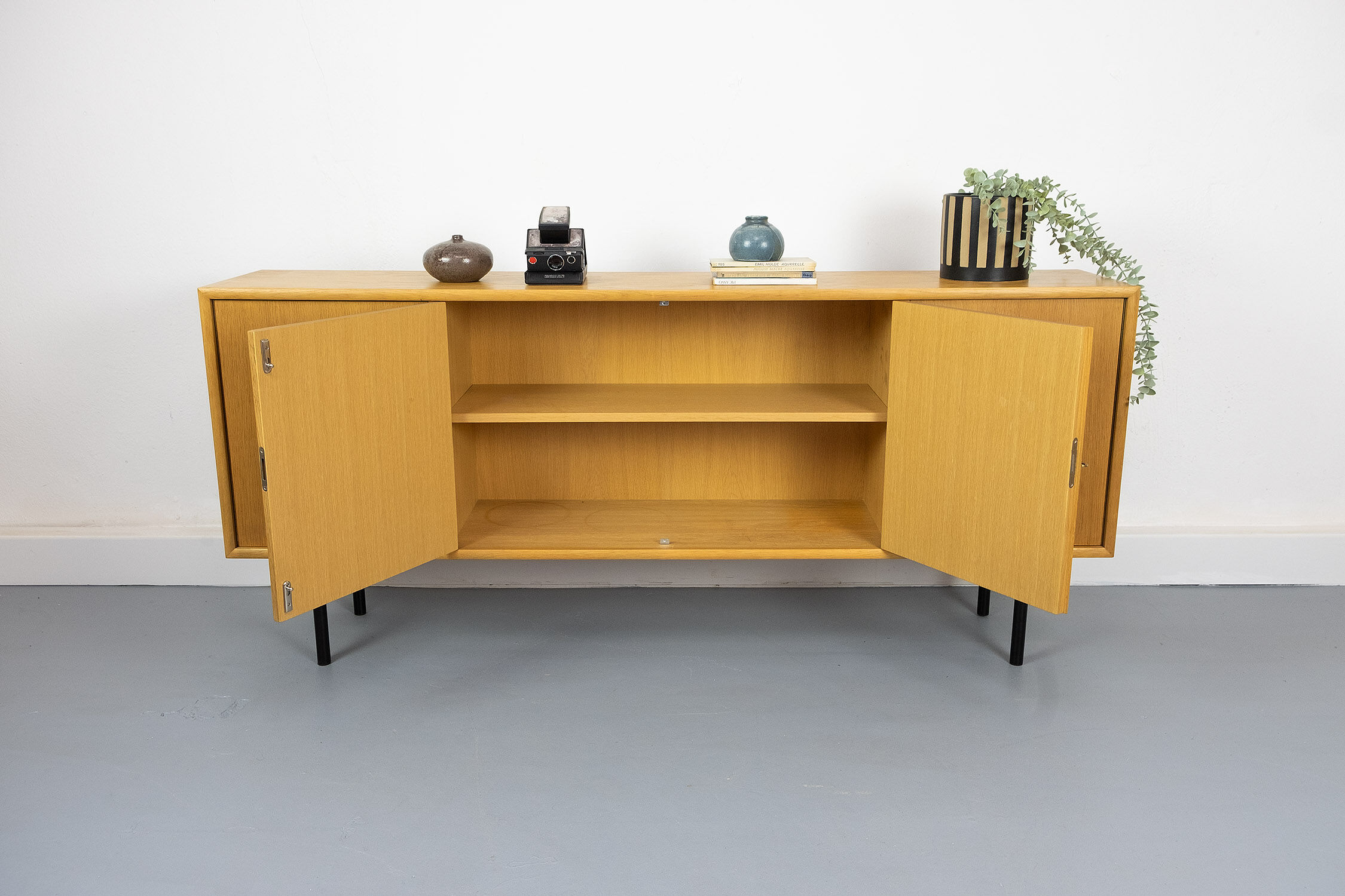 Mid-century light oak sideboard from wk furniture, 1970s