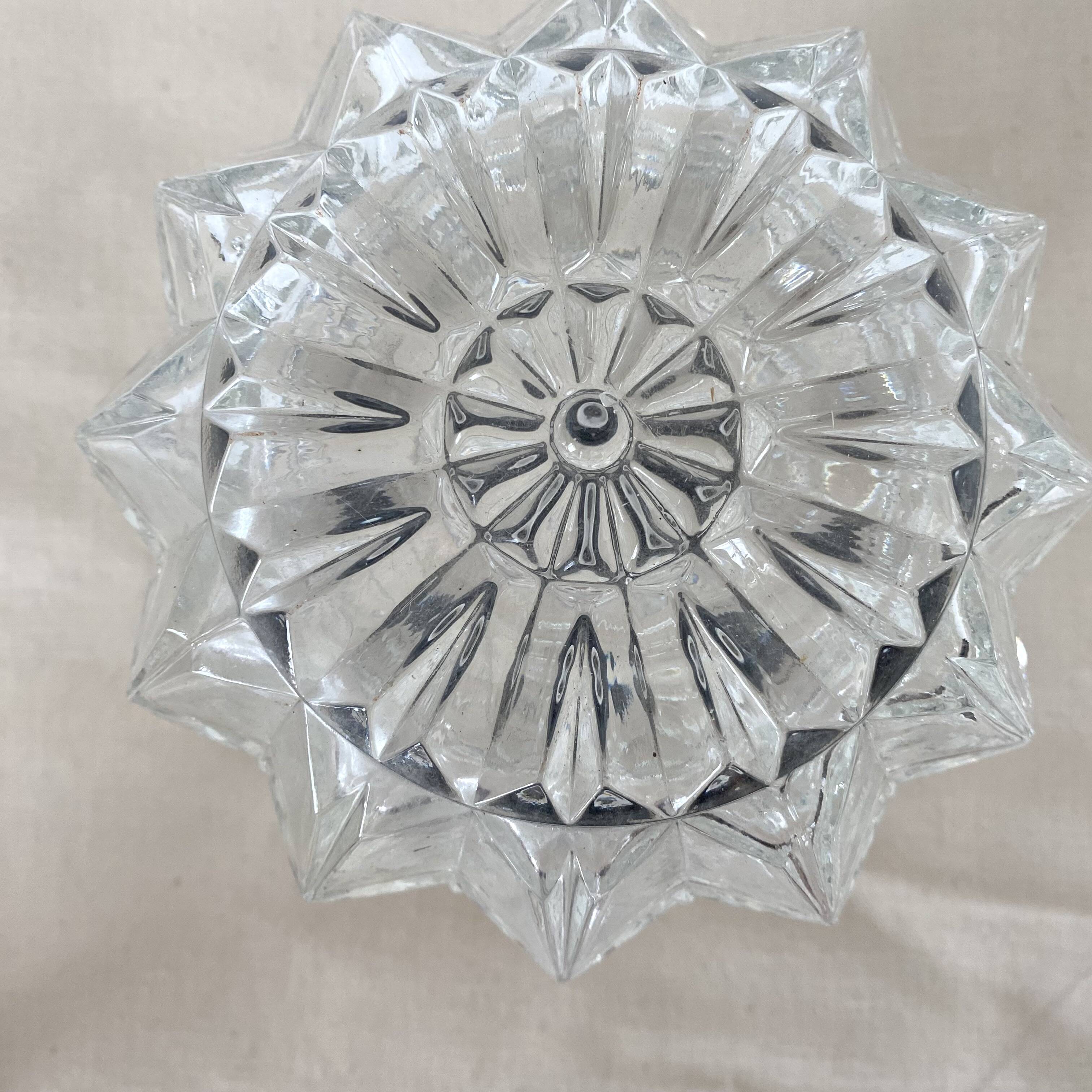 Vintage molded glass ceiling light