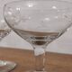 Set of 7 vintage engraved champagne glasses