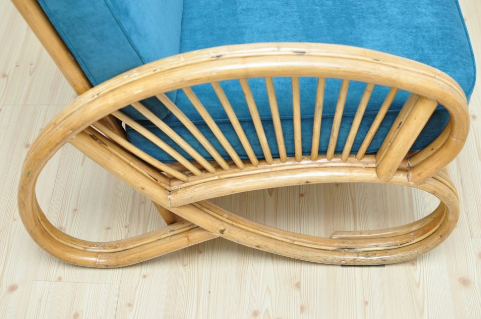 Mid Century garden rattan Armchair, 1960s