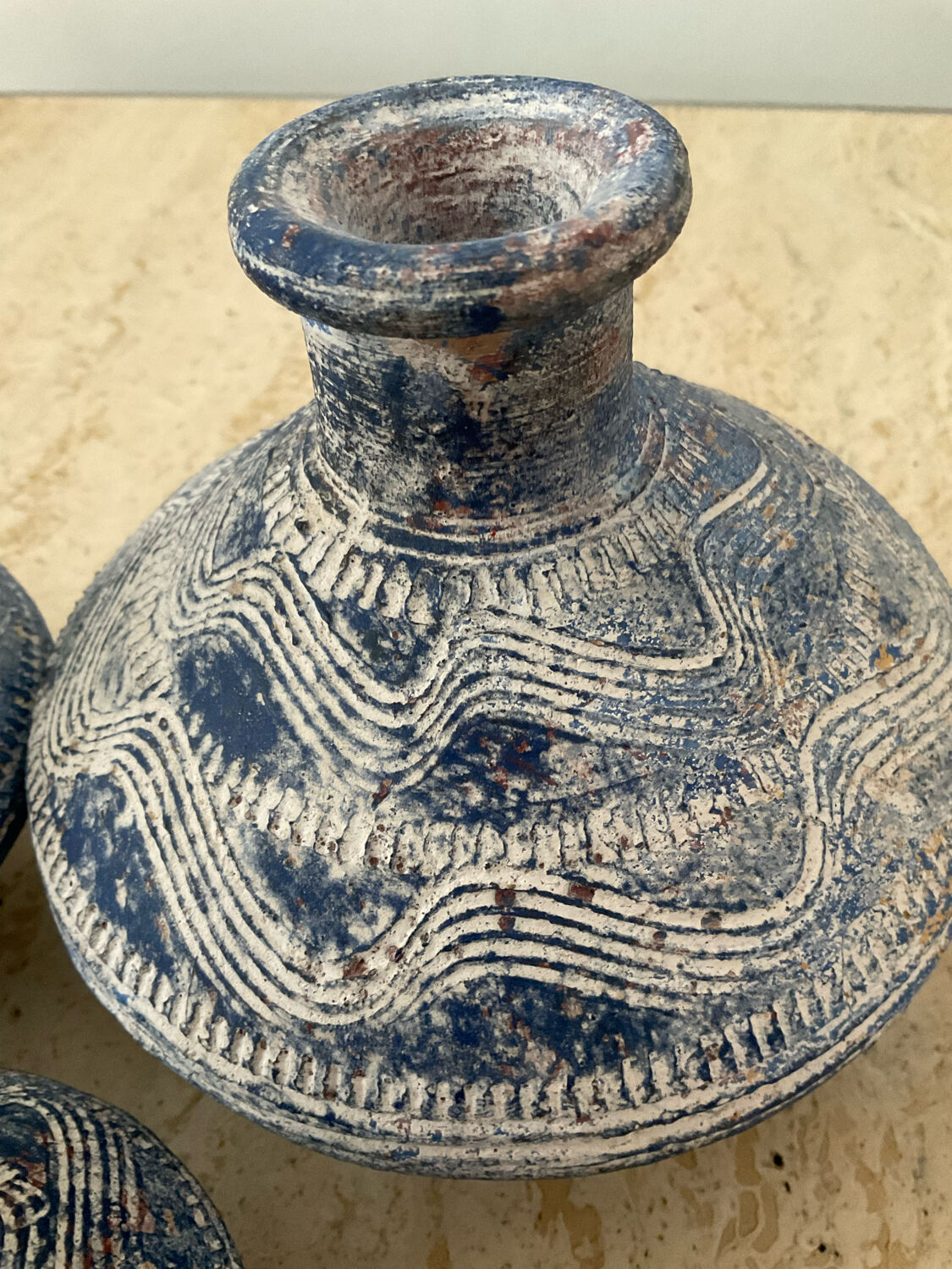 Trio of vintage ceramic vases