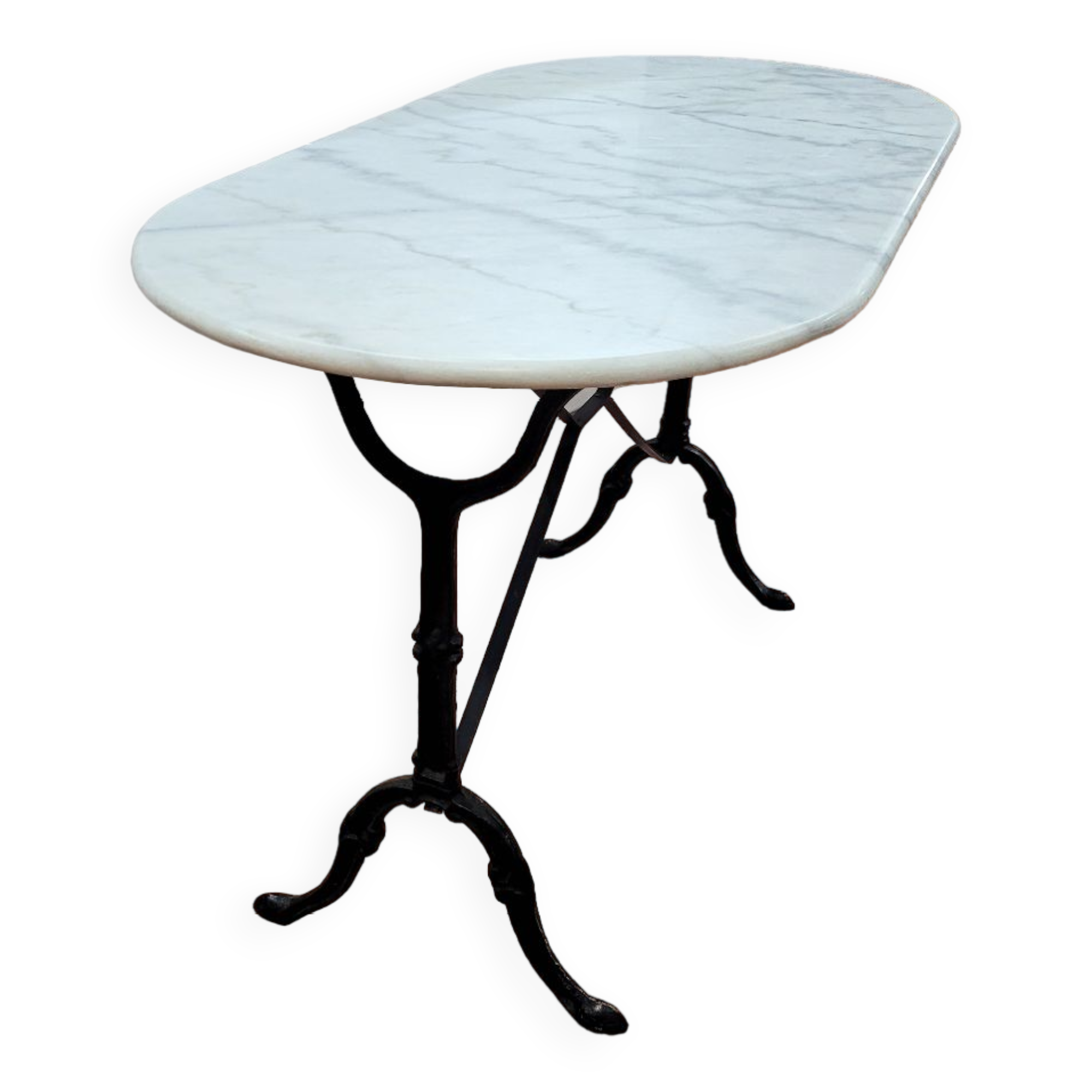 Bistro table with marble top