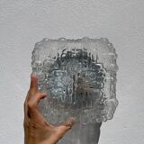 Round wall or ceiling light in glass