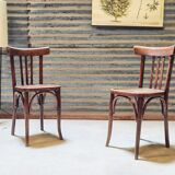 Pair of Baumann bistro chairs. Distribution Henri Julien Oblinghem