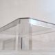 Superb coffee table in Altuglas and glass – signed by Marc Micoud, circa 1970.