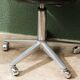 Wilkhahn swivel office chair, 1970s, chrome metal and leather