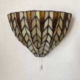Tiffany style stained glass wall light