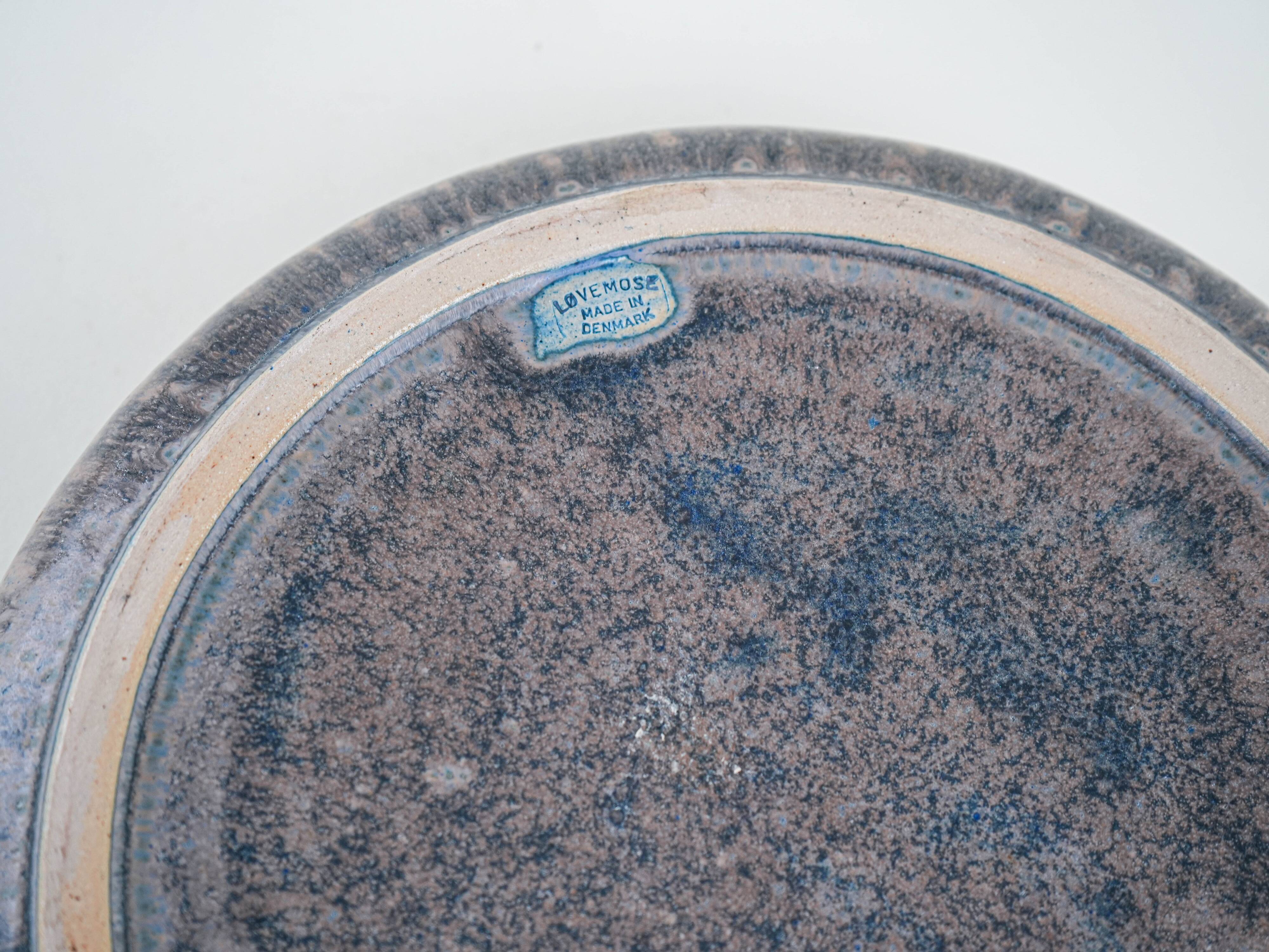 Ceramic bowl, Danish design, 1960s, manufactured by Lovemose