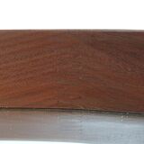 Italian Oval Teak Mirror 1950s 32x103cm