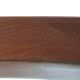 Italian Oval Teak Mirror 1950s 32x103cm