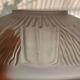 Old glass cut molded satin art deco