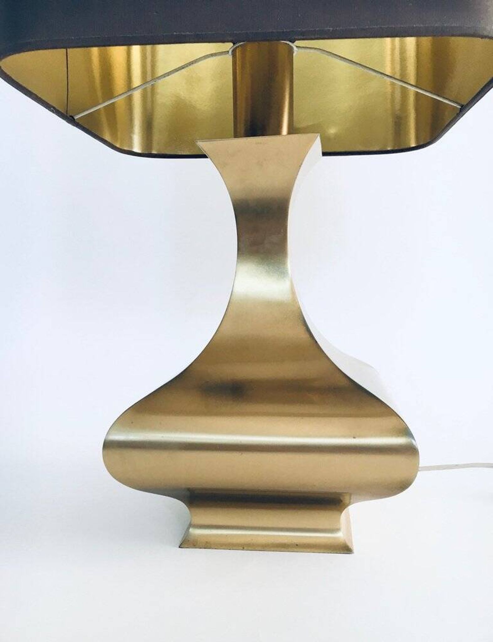 Hollywood Regency Style Brass Table Lamp, 1970s