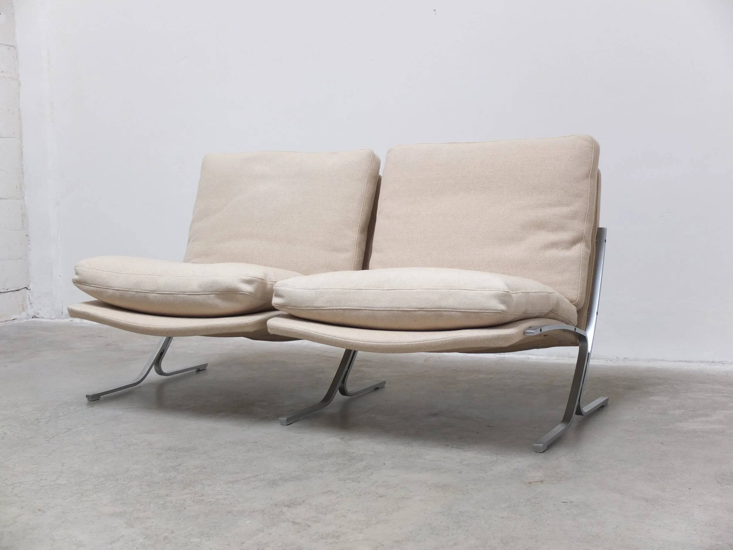 Canapé 2 places unique dans le style de Fabricius & Kastholm, années 1960.