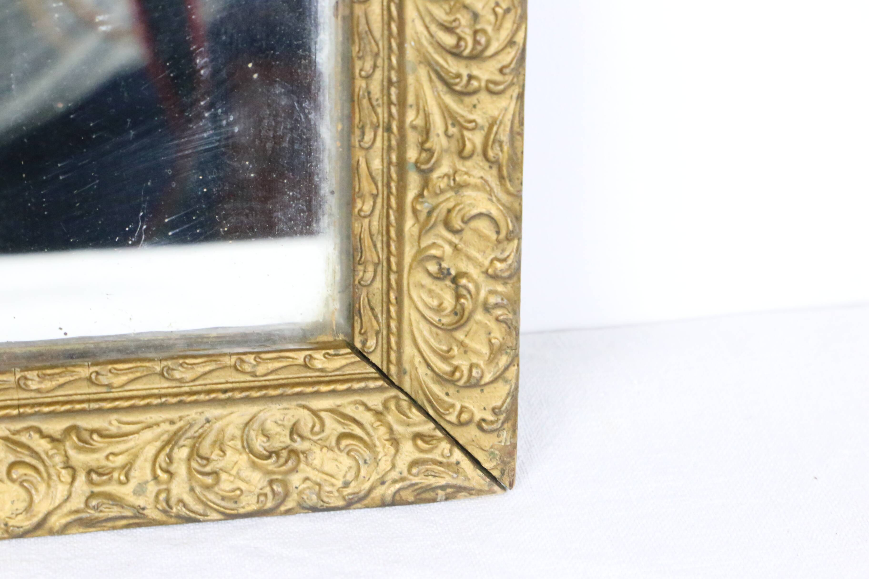 Gilded wooden mirror, 19th century